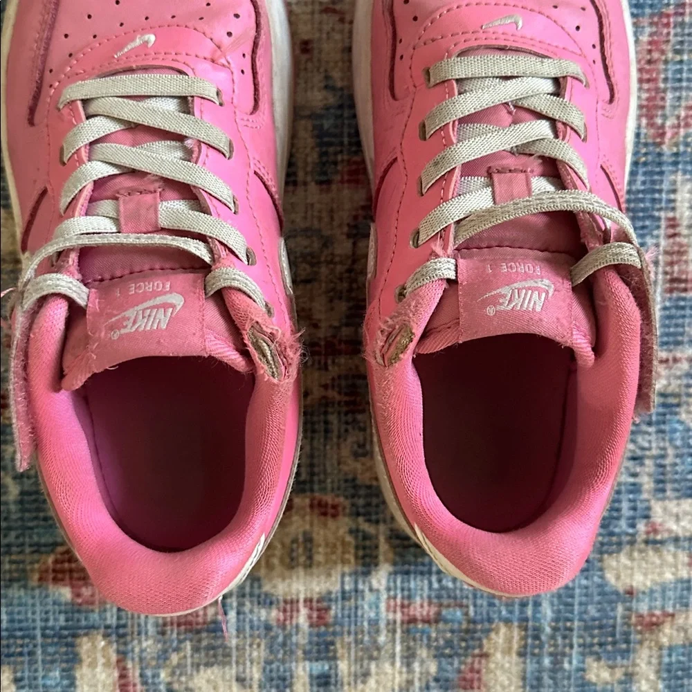 👟 🩷 NIKE Kids Sneakers force1 low EasyOn sneakers pink white girls size 1